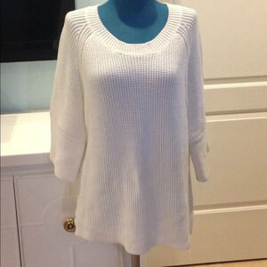 Elliott Lauren white sweater Size Small EUC